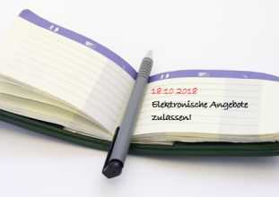 Ab Oktober 2018 nur noch elektronische Angebote