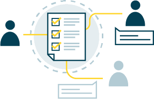 Zusammenarbeit zwischen den Nutzer:innen