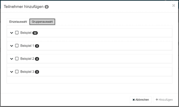 Bild 4: Register "Gruppenauswahl"