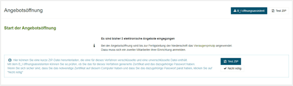 Bild 9: Test ZIP bei Angebotsöffnung