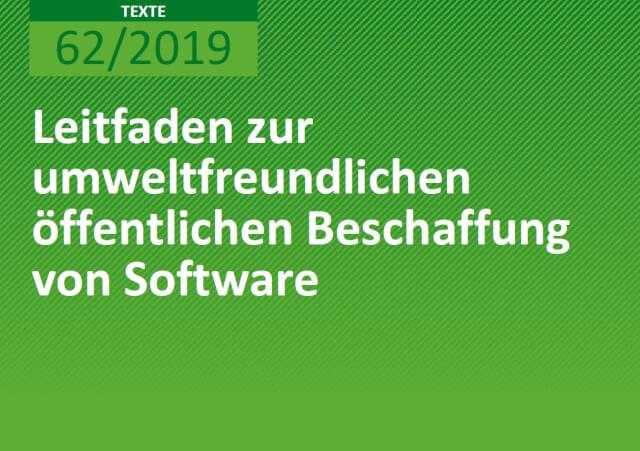 Leitfaden zur umweltfreundlichen öffentlichen Beschaffung von Software
