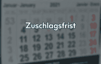 Zuschlagsfrist Zuschlagsfrist