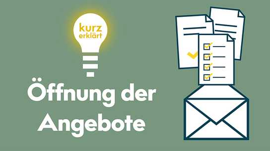 Angebotsöffnung im Vergabeverfahren