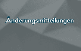 Änderungsmitteilung im Vergabeverfahren