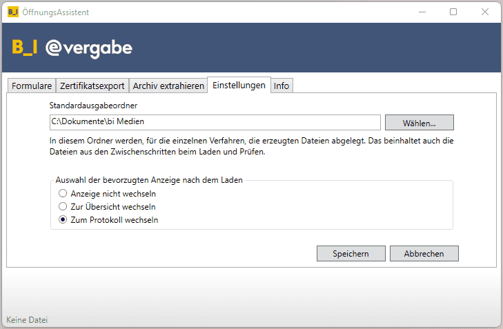 Bild 4: Register Einstellungen