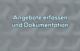 Dokumentation der Angebotsöffnung