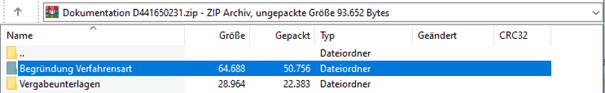 Bild 10: zip-Archiv der Dokumentation - Ordner für die Kategorien